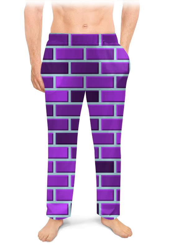 Printio Мужские пижамные штаны Пурпурные кирпичи printio женские пижамные штаны геометрический узор