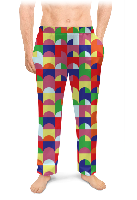 Printio Мужские пижамные штаны Яркая абстракция printio мужские пижамные штаны пёстрая геометрия