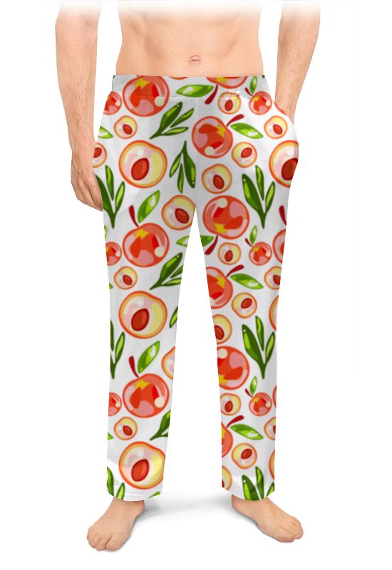 Printio Мужские пижамные штаны Сладкий персик - паттерн printio мужские пижамные штаны цветочный паттерн