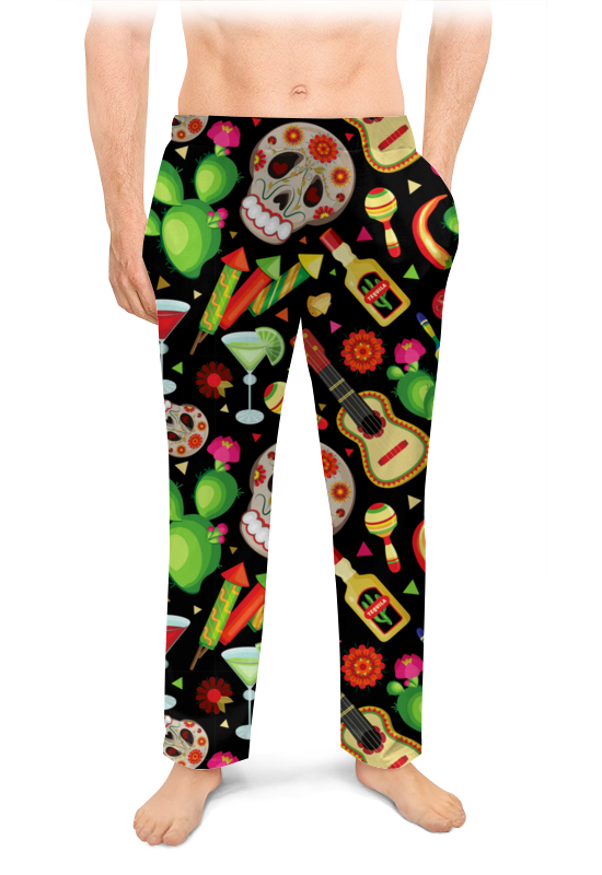 Printio Мужские пижамные штаны Мексиканский праздник printio мужские пижамные штаны орнамент петельки