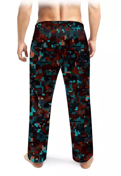Заказать пижаму в Москве. Мужские пижамные штаны Камуфляж от oneredfoxstore@gmail.com - готовые дизайны и нанесение принтов.