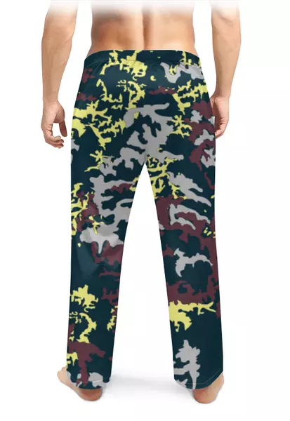 Заказать пижаму в Москве. Мужские пижамные штаны Камуфляж от oneredfoxstore@gmail.com - готовые дизайны и нанесение принтов.