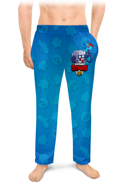 Заказать пижаму в Москве. Мужские пижамные штаны BRAWL STARS 8-BIT от geekbox - готовые дизайны и нанесение принтов.