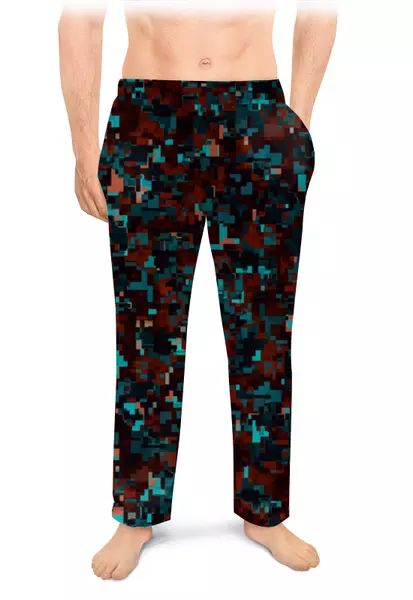Заказать пижаму в Москве. Мужские пижамные штаны Камуфляж от oneredfoxstore@gmail.com - готовые дизайны и нанесение принтов.