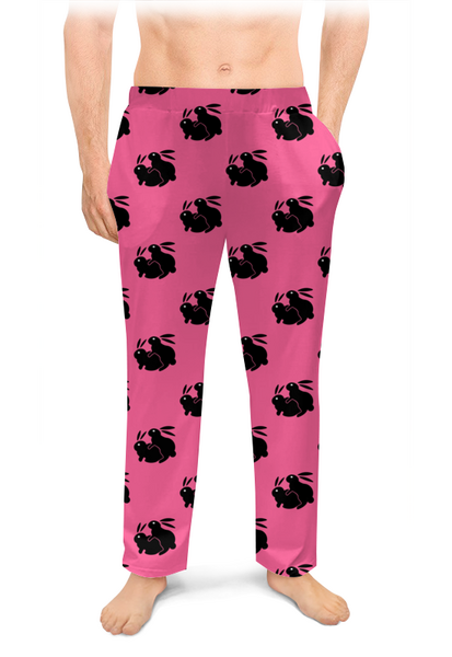 Заказать пижаму в Москве. Мужские пижамные штаны кролики от solntse - готовые дизайны и нанесение принтов.