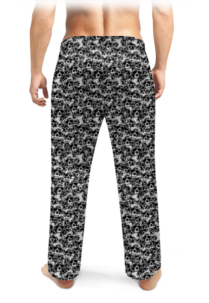 Заказать пижаму в Москве. Мужские пижамные штаны Full set skulls от Leichenwagen - готовые дизайны и нанесение принтов.