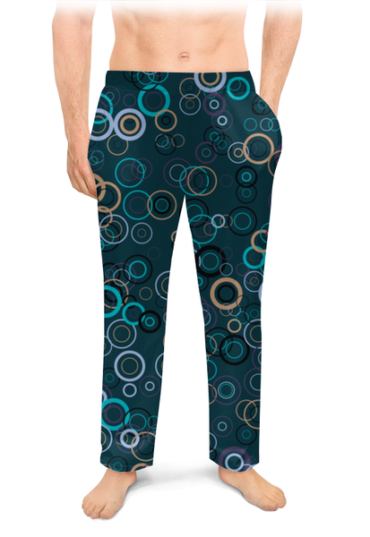 Заказать пижаму в Москве. Мужские пижамные штаны Круги от valezar - готовые дизайны и нанесение принтов.