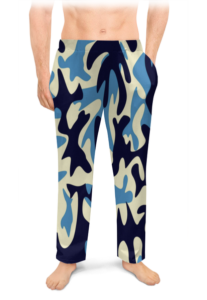 Заказать пижаму в Москве. Мужские пижамные штаны Хаки Милитари Абстракция от MariYang  - готовые дизайны и нанесение принтов.