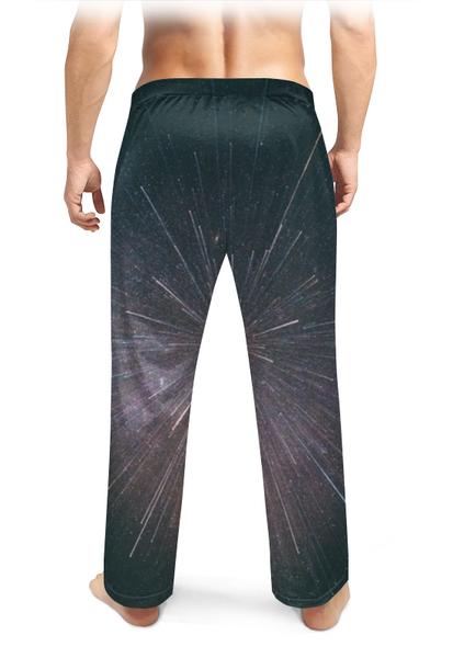 Заказать пижаму в Москве. Мужские пижамные штаны Космос от FireFoxa - готовые дизайны и нанесение принтов.