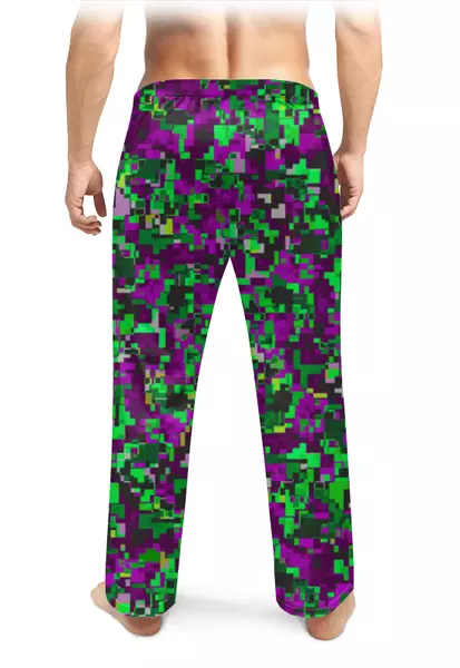 Заказать пижаму в Москве. Мужские пижамные штаны Камуфляж от oneredfoxstore@gmail.com - готовые дизайны и нанесение принтов.