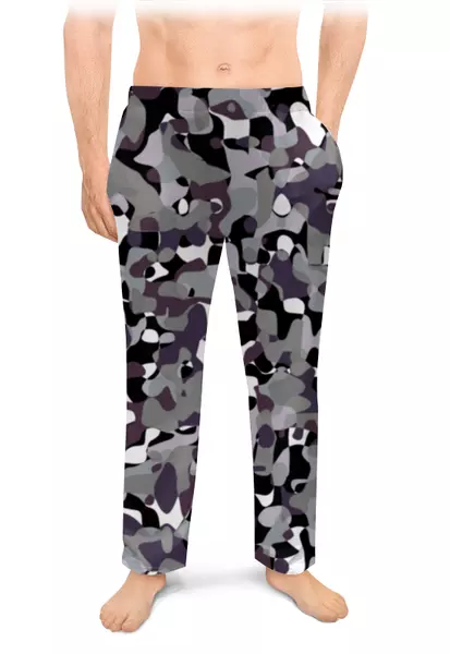 Заказать пижаму в Москве. Мужские пижамные штаны Камуфляж от oneredfoxstore@gmail.com - готовые дизайны и нанесение принтов.