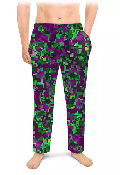 Заказать пижаму в Москве. Мужские пижамные штаны Камуфляж от oneredfoxstore@gmail.com - готовые дизайны и нанесение принтов.