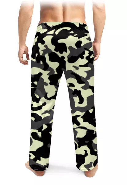 Заказать пижаму в Москве. Мужские пижамные штаны Камуфляж от oneredfoxstore@gmail.com - готовые дизайны и нанесение принтов.