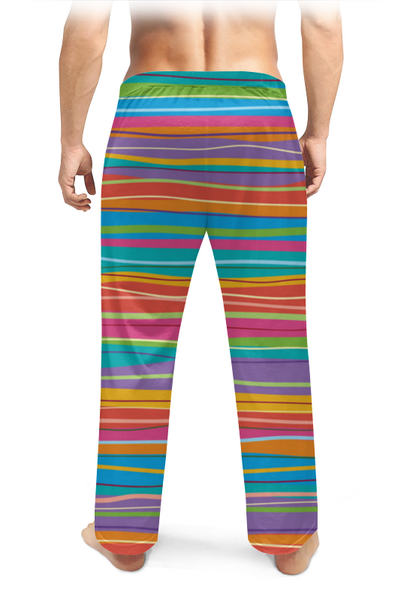 Заказать пижаму в Москве. Мужские пижамные штаны Разноцветная абстракция от BeliySlon - готовые дизайны и нанесение принтов.