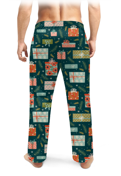 Заказать пижаму в Москве. Мужские пижамные штаны С новым годом от FireFoxa - готовые дизайны и нанесение принтов.