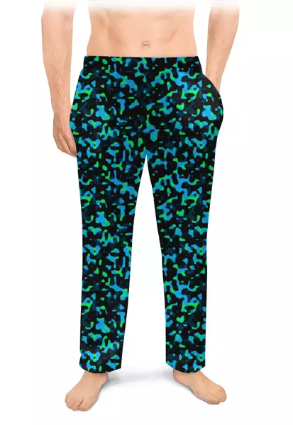 Заказать пижаму в Москве. Мужские пижамные штаны Камуфляж от oneredfoxstore@gmail.com - готовые дизайны и нанесение принтов.