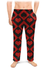 Заказать пижаму в Москве. Мужские пижамные штаны Черви - пики от valezar - готовые дизайны и нанесение принтов.