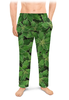 Заказать пижаму в Москве. Мужские пижамные штаны Зеленые листья  от valezar - готовые дизайны и нанесение принтов.