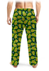 Заказать пижаму в Москве. Мужские пижамные штаны Зеленые авокадо от mishacatstore@yandex.ru - готовые дизайны и нанесение принтов.