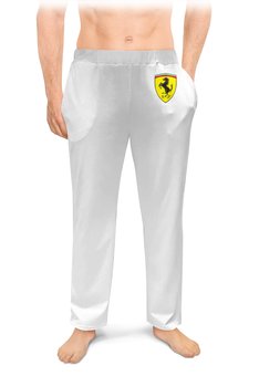 Заказать пижаму в Москве. Мужские пижамные штаны Ferrari  от DESIGNER   - готовые дизайны и нанесение принтов.