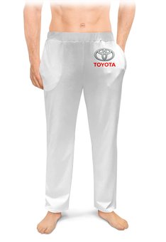 Заказать пижаму в Москве. Мужские пижамные штаны TOYOTA от DESIGNER   - готовые дизайны и нанесение принтов.