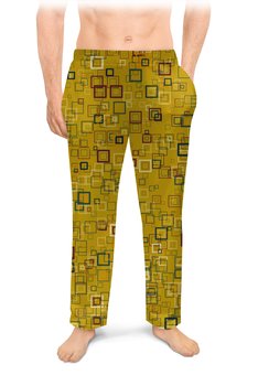 Заказать пижаму в Москве. Мужские пижамные штаны Квадраты от valezar - готовые дизайны и нанесение принтов.