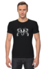 Заказать мужскую футболку в Москве. Футболка Стрэйч Skull_spirala от spirala - готовые дизайны и нанесение принтов.