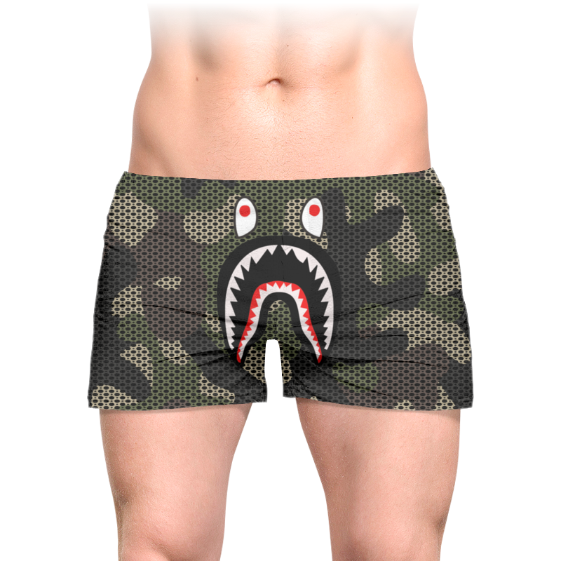 Printio Трусы мужские с полной запечаткой Тигровая акула printio 3d кружка тигровая акула