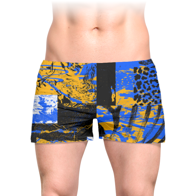 Трусы мужские с полной запечаткой. Авторский стиль, графика, авторский дизайн принтов, креатив, мода.