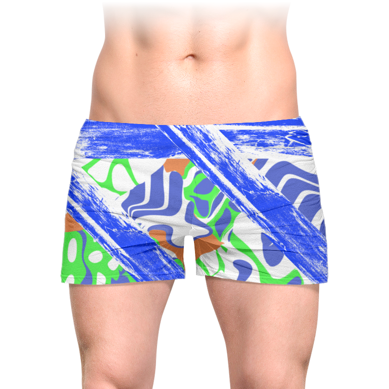 Трусы мужские с полной запечаткой. Авторский стиль, графика, авторский дизайн принтов, креатив, мода.