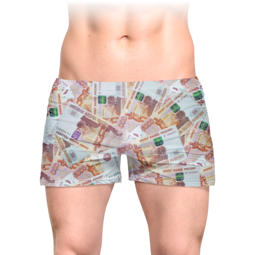 Трусы мужские с полной запечаткой Деньги #2947249 в Москве, цена 842 руб.:  купить трусы с принтом от THE_NISE в интернет-магазине