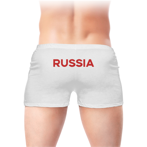 Заказать трусы в Москве. Трусы мужские с полной запечаткой Russia от THE_NISE  - готовые дизайны и нанесение принтов.