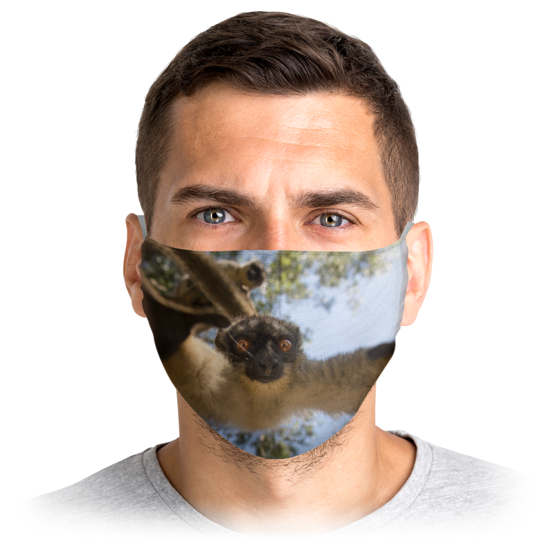 Printio Маска лицевая Обнимашки от лемура printio маска лицевая обнимашки