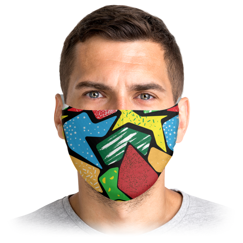 Printio Маска лицевая Цветная абстракция printio маска для сна цветная абстракция