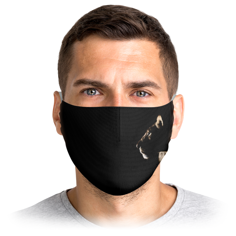 Printio Маска лицевая Силуэт львицы printio маска лицевая черная маска