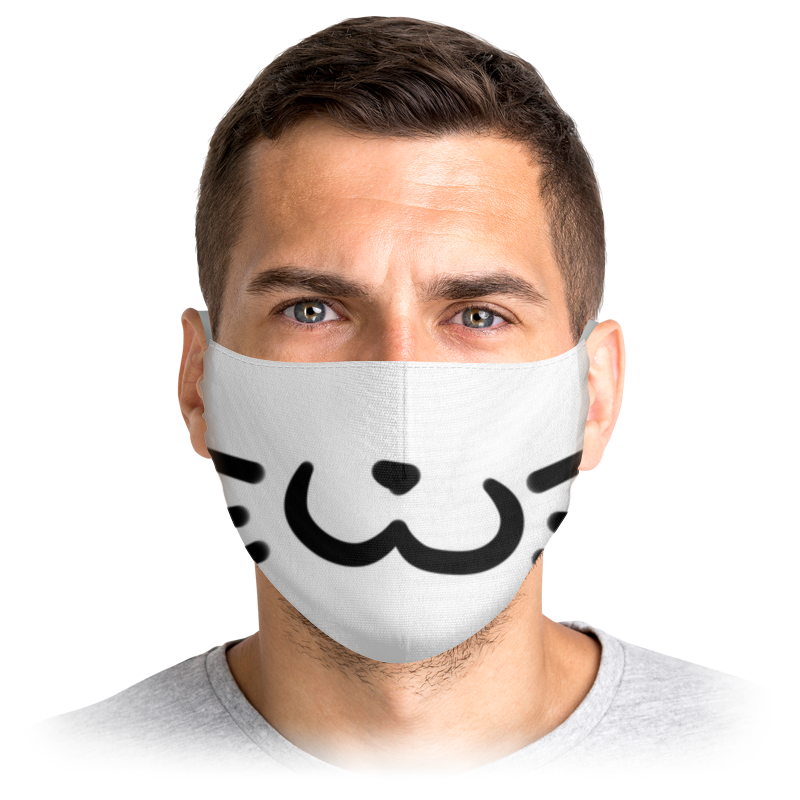 Printio Маска лицевая Кошак очки маска с бровями и усами