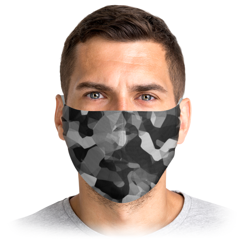 Printio Маска лицевая Polygon black printio маска лицевая маска на лицо