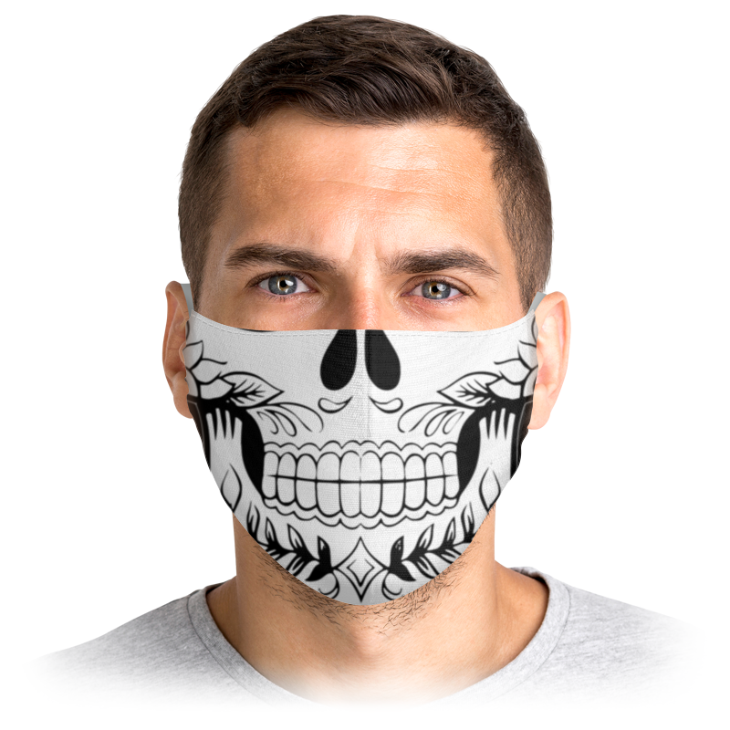 Printio Маска лицевая Череп printio маска лицевая череп со шприцами и qr кодом