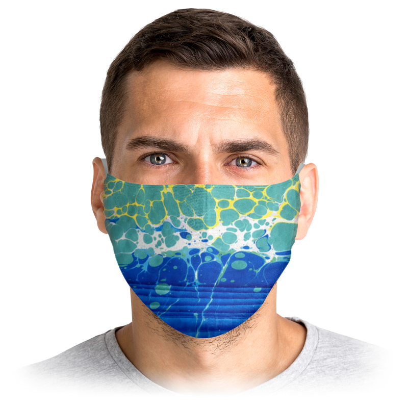 Printio Маска лицевая Эбру-волны комбинированные printio маска лицевая эбру волны комбинированные