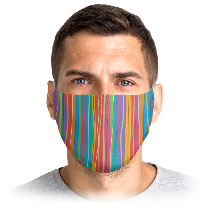 Printio Маска лицевая Разноцветная абстракция printio маска лицевая абстрактный простые растения
