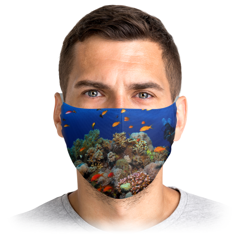 Printio Маска лицевая Подводный риф printio маска лицевая подводный мир