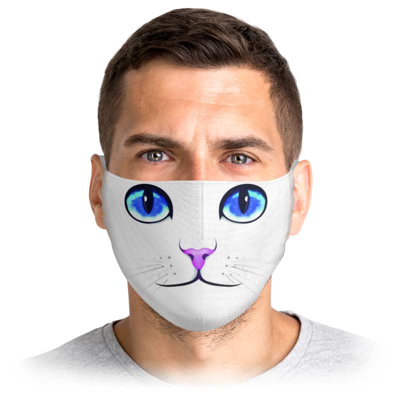 printio маска лицевая смешная кролика мордочка Printio Маска лицевая Смешная мордочка кошки животного