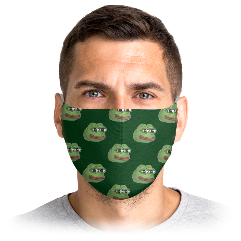 цена Printio Маска лицевая Pepe frog - лягушонок пепе