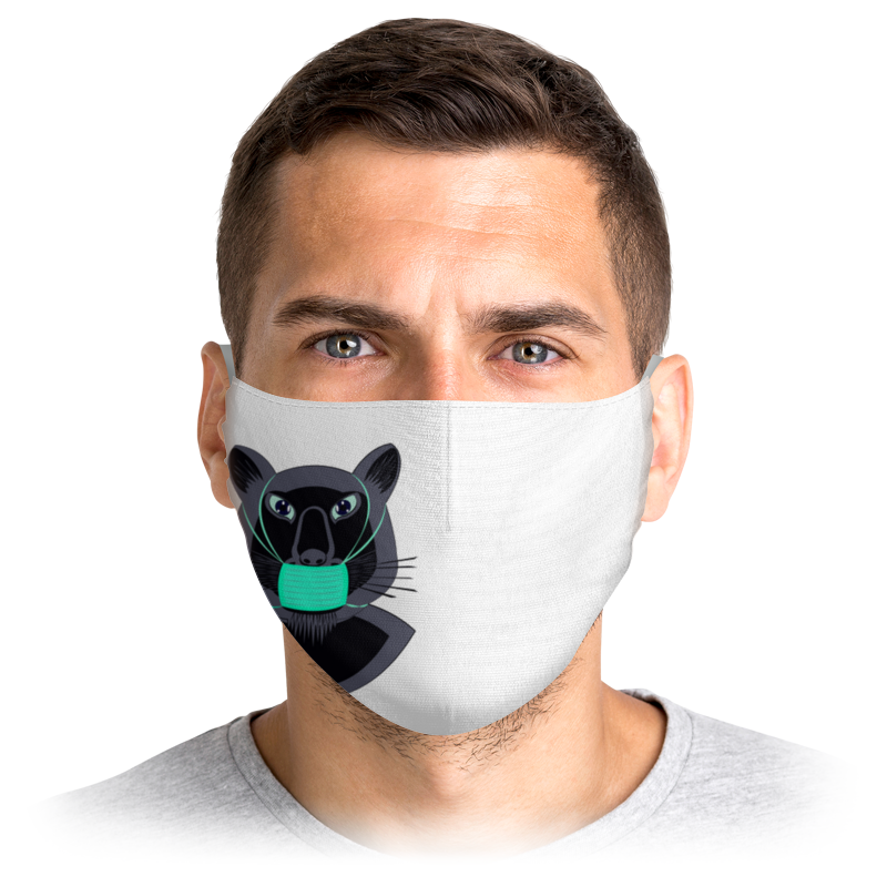 цена Printio Маска лицевая Пантера в маске