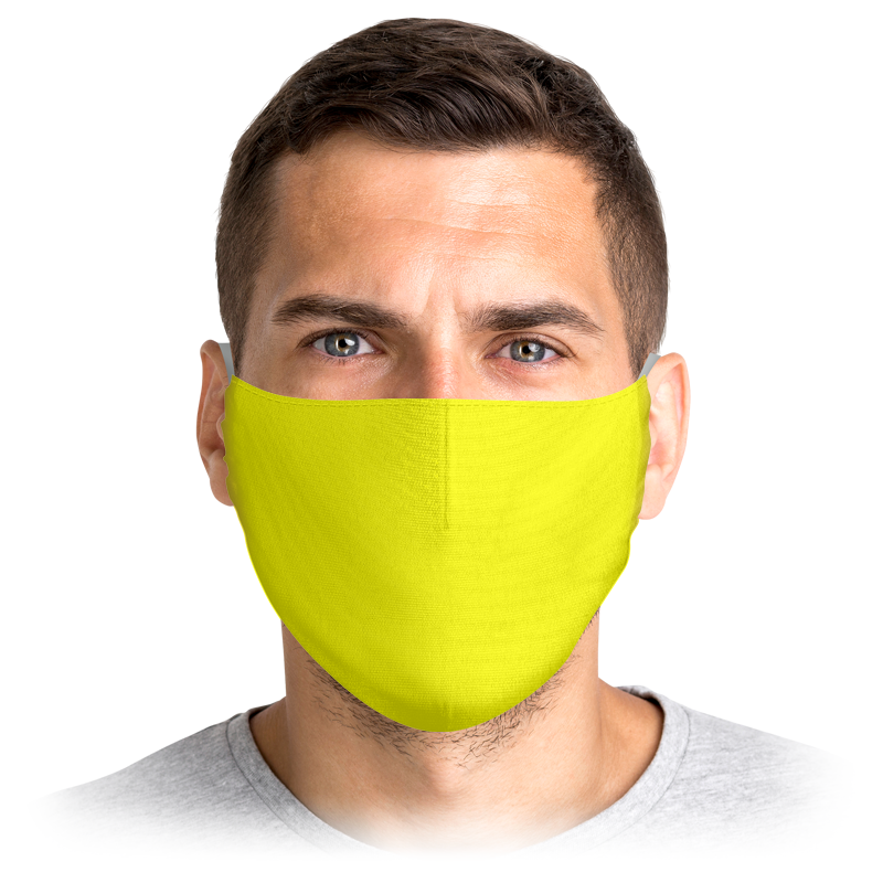 Printio Маска лицевая Желтая маска