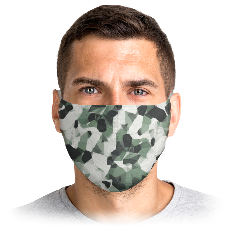 Printio Маска лицевая Polygon green printio маска лицевая маска на лицо