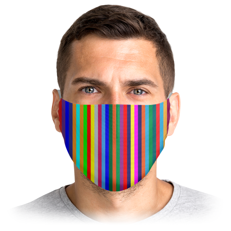 Printio Маска лицевая Разноцветные полосы printio маска лицевая разноцветные полосы
