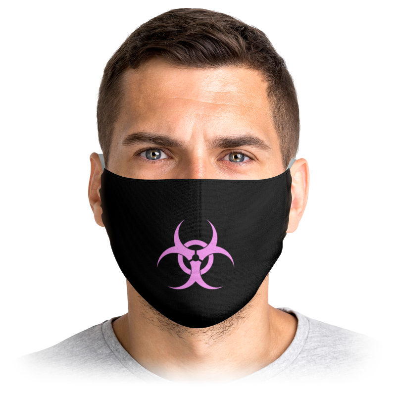printio маска лицевая черная маска Printio Маска лицевая Радиации нет