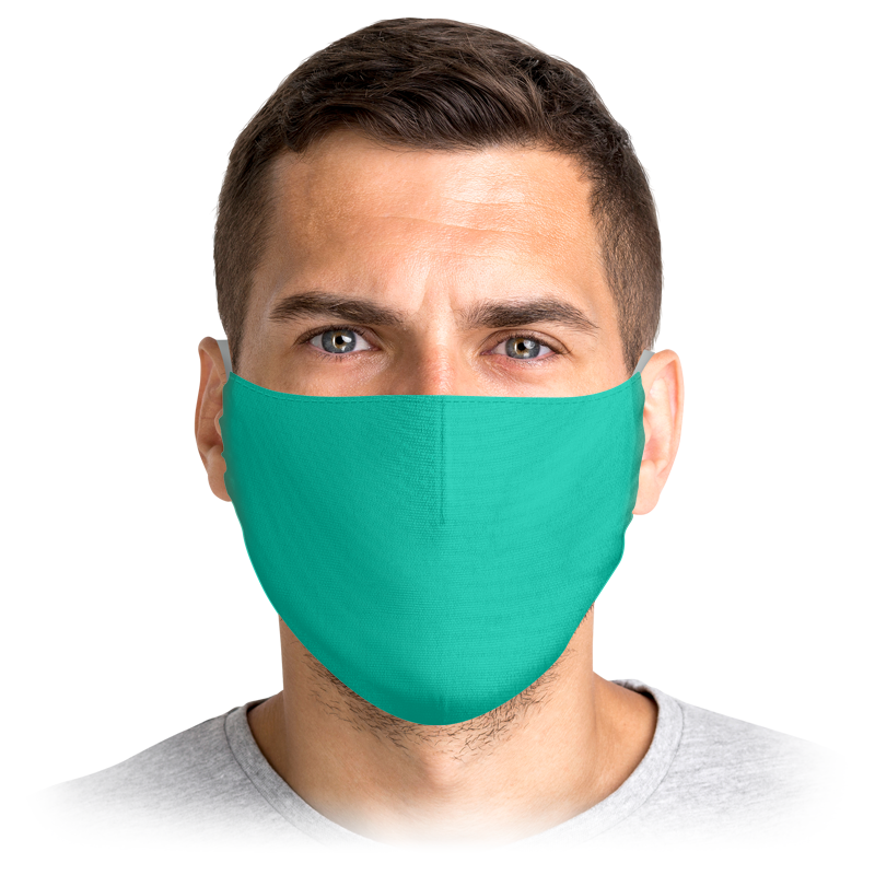 printio маска лицевая светло зеленый шеврон Printio Маска лицевая маска врача без рисунка