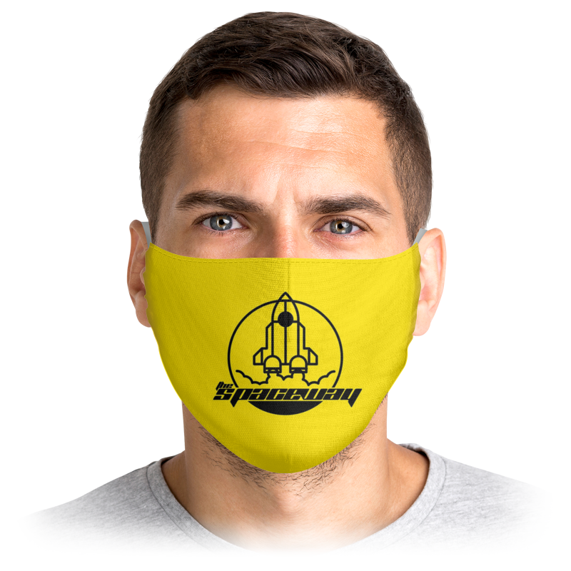 Printio Маска лицевая The spaceway силиконовая маска для лица многоразовая маска для лица с защитой от ударов и испарения ушей